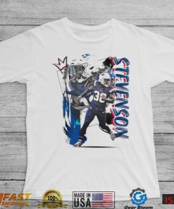 Rhamondre Stevenson number 38 New England Patriots football player pose poster shirt