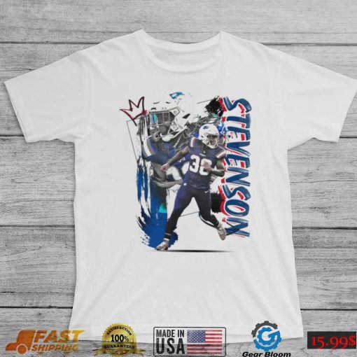 Rhamondre Stevenson number 38 New England Patriots football player pose poster shirt