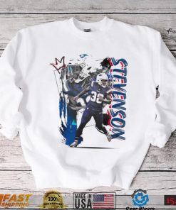 Rhamondre Stevenson number 38 New England Patriots football player pose poster shirt