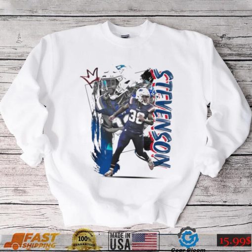 Rhamondre Stevenson number 38 New England Patriots football player pose poster shirt