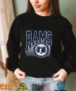 Rhode Island Rams Navy Offset Circle T Shirt