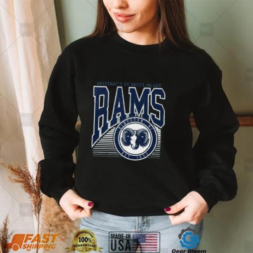 Rhode Island Rams Navy Offset Circle T Shirt