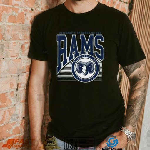 Rhode Island Rams Navy Offset Circle T Shirt