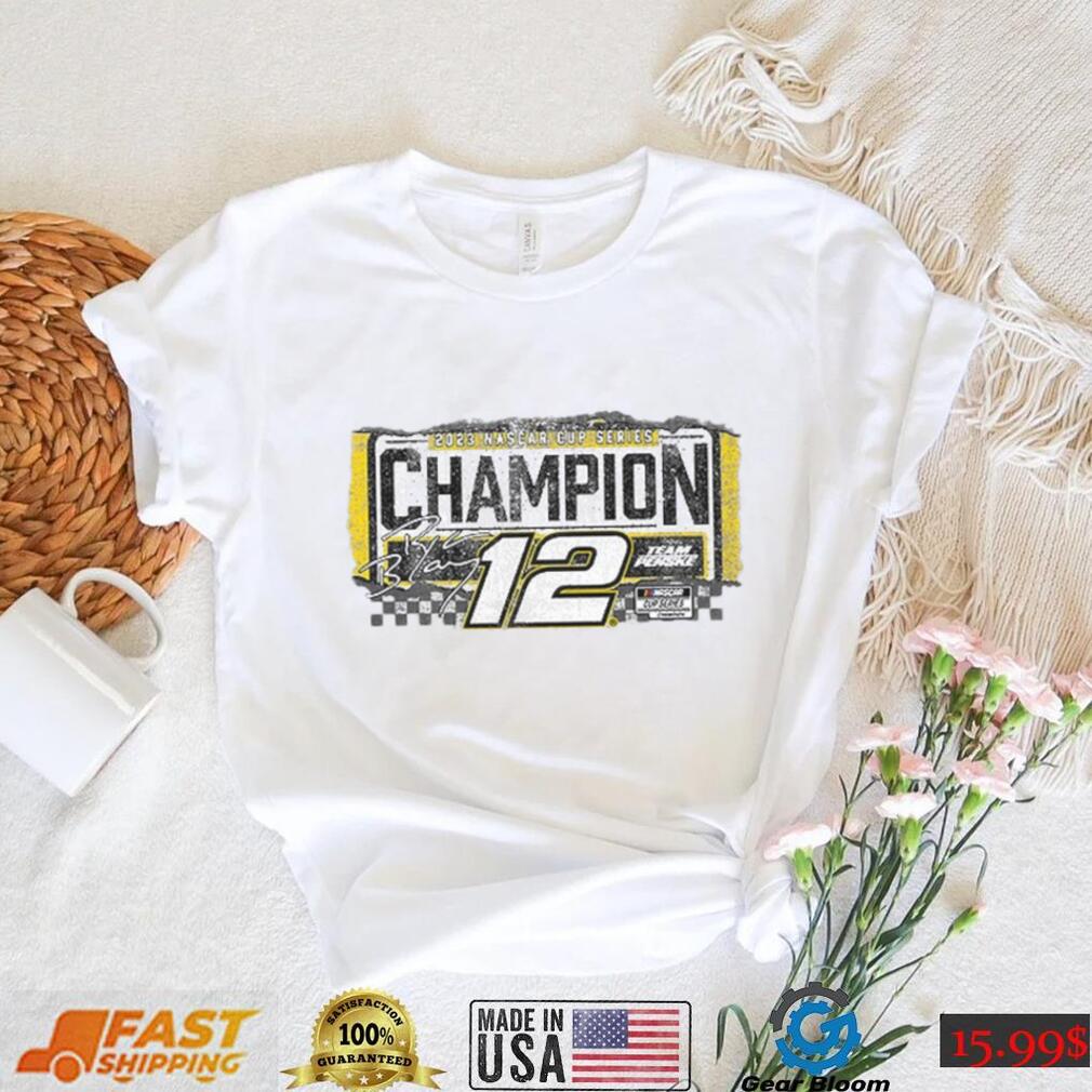 Ryan Blaney Team Penske Women's 2023 NASCAR Cup Series Champion T Shirt