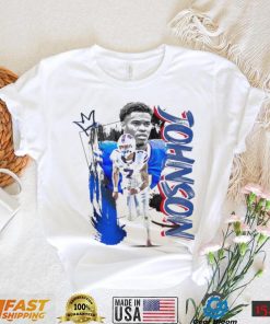 Taron Johnson number 7 Buffalo Bills football player pose poster shirt