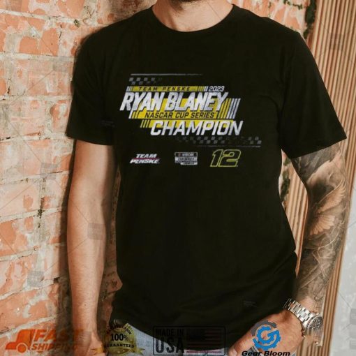 Team Penske Navy Ryan Blaney 2023 NASCAR Cup Series Champion Speed T Shirt