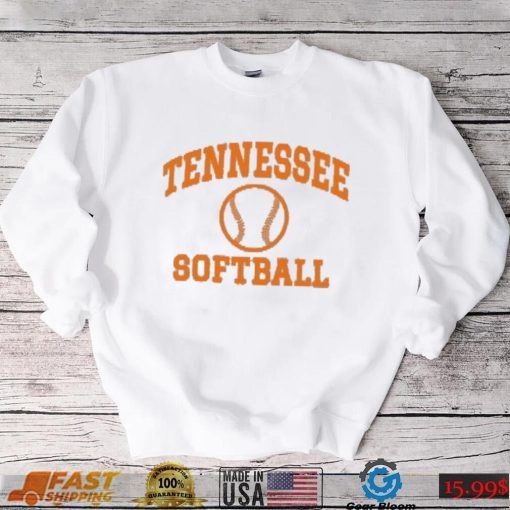 Tennessee Lady Vols Champion Primary Team Logo Icon Softball Powerblend T Shirt