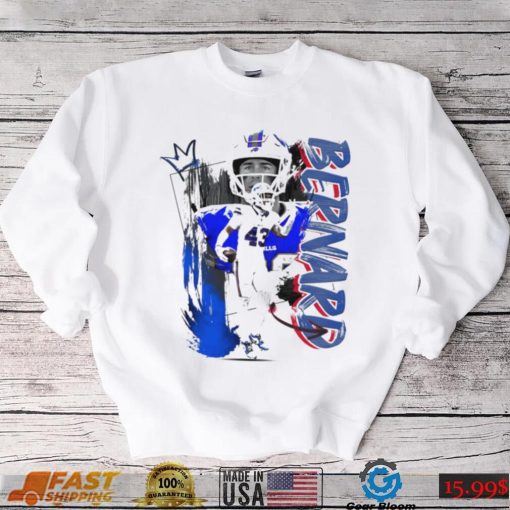 Terrel Bernard number 43 Buffalo Bills football player pose poster shirt