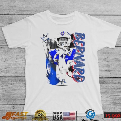 Terrel Bernard number 43 Buffalo Bills football player pose poster shirt