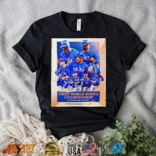 Texas Rangers First WS Championship in Franchise History shirt