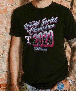 Texas Rangers Majestic Threads 2023 World Series Champions Life Of The Party Roster T Shirt