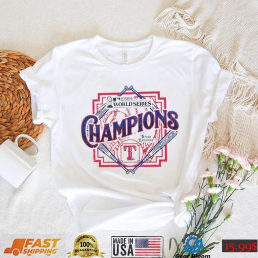 Texas Rangers Majestic Threads 2023 World Series Champions Raglan T Shirt