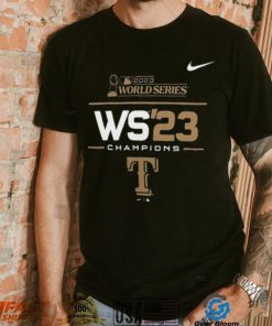 Texas Rangers Nike Black 2023 World Series Champions Lockup T Shirt