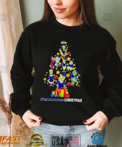 The Grinch Seahawks Christmas tree shirt