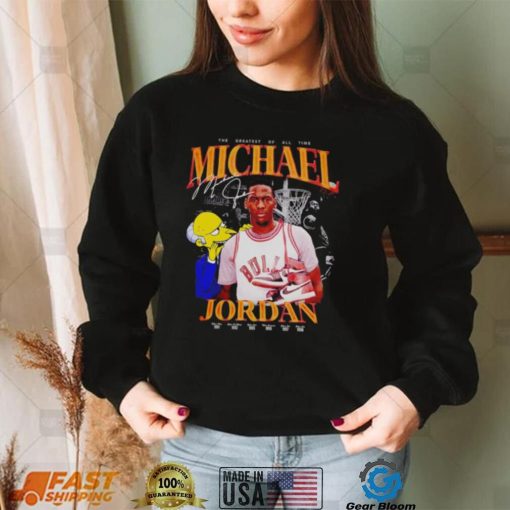 The greatest of all time Michael Jordan and Mr. Burns vintage shirt