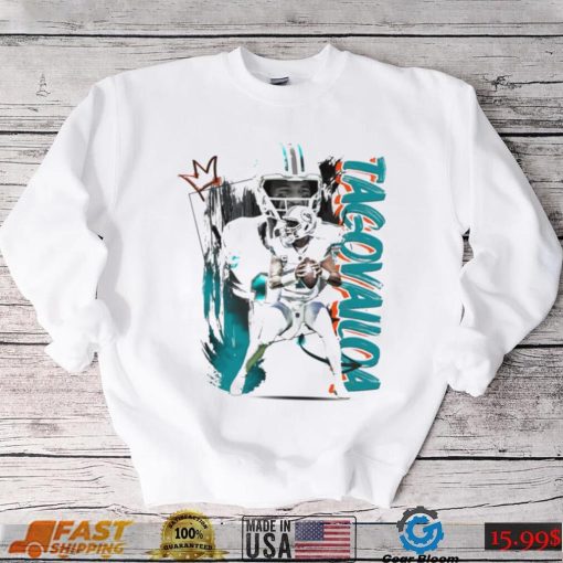 Tua Tagovailoa number 1 Miami Dolphins football player pose poster shirt