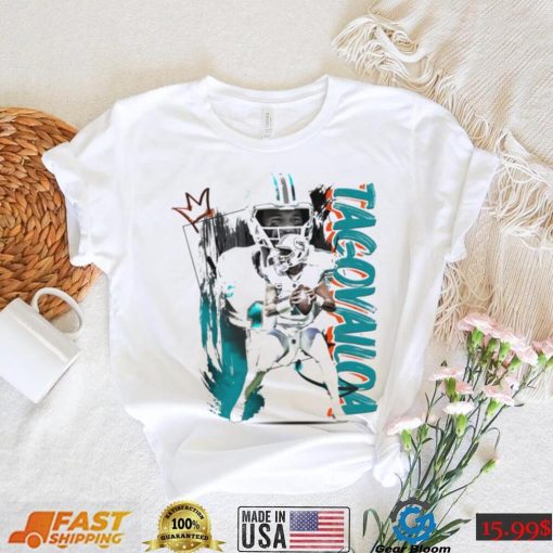 Tua Tagovailoa number 1 Miami Dolphins football player pose poster shirt