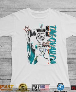 Tua Tagovailoa number 1 Miami Dolphins football player pose poster shirt