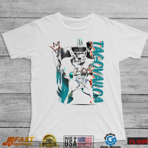 Tua Tagovailoa number 1 Miami Dolphins football player pose poster shirt