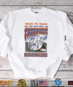 Vintage Broncos Super Bowl Champions XXXIII Back to back broncos 1998 2023 Shirt