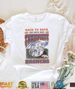 Vintage Broncos Super Bowl Champions XXXIII Back to back broncos 1998 2023 Shirt