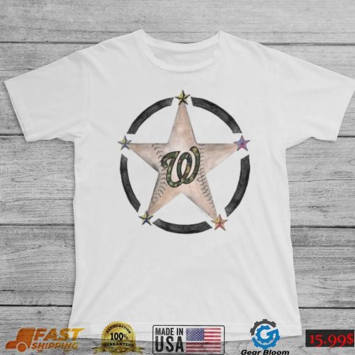 Washington Nationals Tiny Turnip Military Star T Shirt