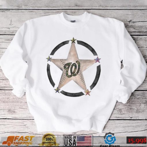 Washington Nationals Tiny Turnip Military Star T Shirt