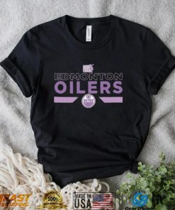 Youth Edmonton Oilers Levelwear Black Hockey Fights Cancer Podium Fleece Shirt