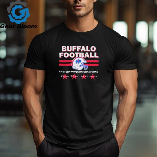 2020 – 2023 Buffalo Heart Helmet Football Eastern Division Champions t shirt