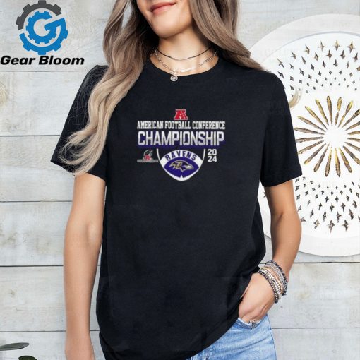 2023 2024 AFC American Football Conference Championship Baltimore Ravens T Shirt