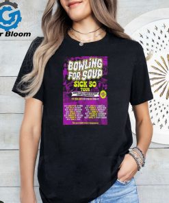 2024 Bowling For Soup Sick 50 Tour Poster t shirt