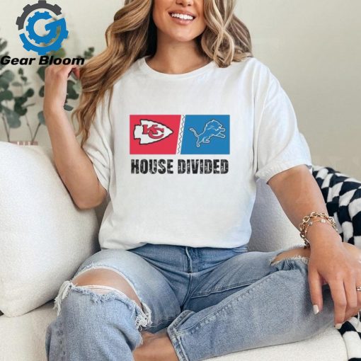 2024 Kansas City Chiefs vs Detroit Lions House Divided Shirt