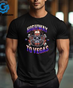 2024 Las Vegas Super Bowl t shirt.The Highway to VegasCelebrating The Game of The year shirt