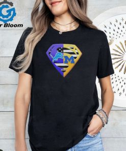 2024 Superman Logo Detroit Lions and Michigan Wolverines Shirt