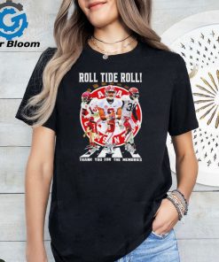 Alabama Crimson Tide football Roll Tide Roll thank you for the memories signatures 2024 shirt