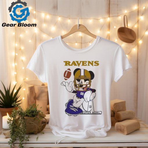 Baltimore Ravens Mickey Mouse Super Bowl 2024 shirt