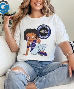 Betty Boop Baltimore Ravens Logo 2024 shirt