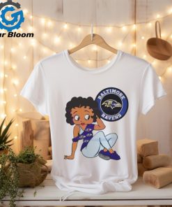 Betty Boop Baltimore Ravens Logo 2024 shirt