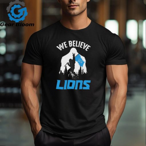 Bigfoot We Believe Detroit Lions 2024 shirt