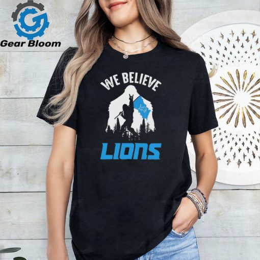 Bigfoot We Believe Detroit Lions 2024 shirt