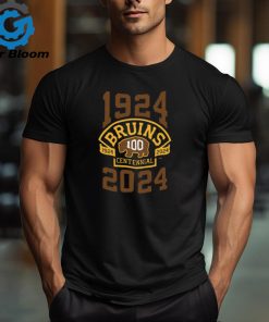 Boston Hockey Bruins Team 100th Season Hockey 1924 2024 T Shirt