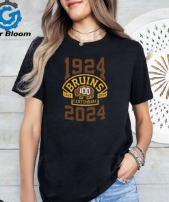 Boston Hockey Bruins Team 100th Season Hockey 1924 2024 T Shirt