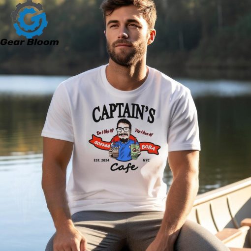 Captain’s Do You Like It Coffee Yet I Love It Boba Cafe Est 2024 t shirt