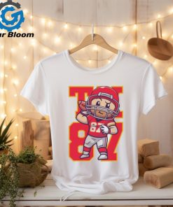 Cartoon Travis Kelce Playing Football 3D shirt