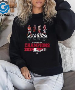 Congratulations Kansas City Chiefs Is Champions Of AFC Championship Game Season 2023 2024 At Jan 28 MT Bank Stadium Abbey Road Team Member Signatures Fan Gifts Merchandise T Shirt