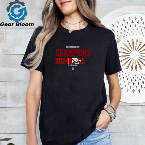 Congratulations San Francisco 49ers Is Champions Of NFC Championship Game Season 2023 2024 At Jan 28 Levi’s Stadium Logo Fan Gifts Merchandise T Shirt