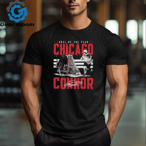 Connor Bedard Chicago Goal Of The Year signature shirt