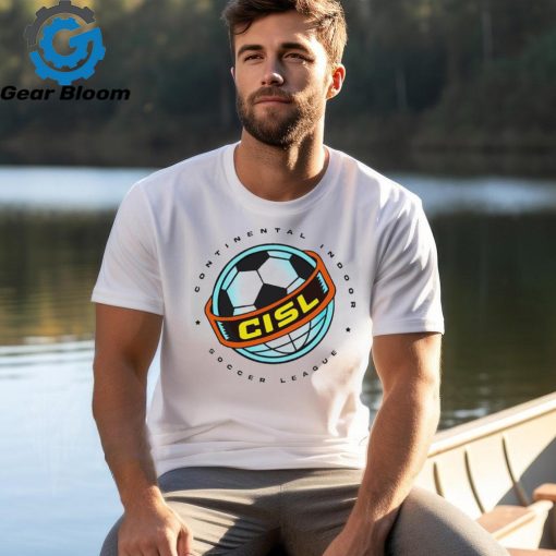 Continental Indoor Soccer League CISL Logo t shirt