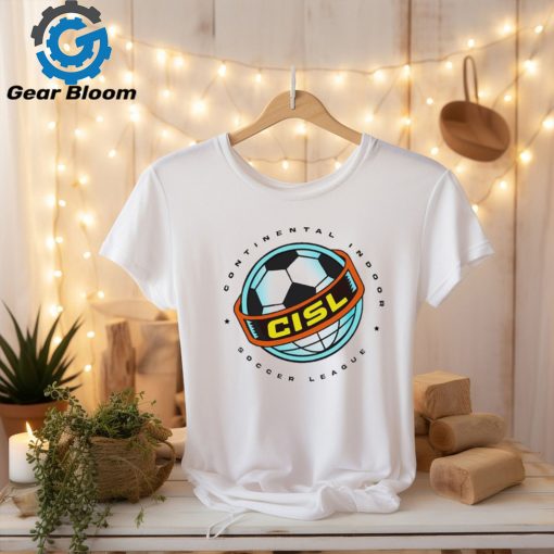 Continental Indoor Soccer League CISL Logo t shirt