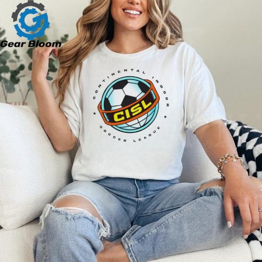 Continental Indoor Soccer League CISL Logo t shirt